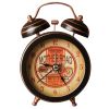 3'' European Retro Alarm Clock Night-light Alarm Clocks-Motorcycle