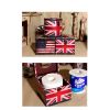 Square/Leather Tissue Box/Holder Classical American Flag (14*14*12cm)