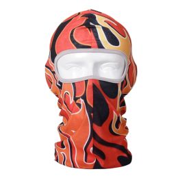 Bike Motorcycle Cycling Face Mask Hat Scarf Wind-resistant Dustproof - Flame