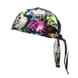 Sport Headband/ Sweatband/Turban/ Skull Cap For Outdoor, Colorful Skulls
