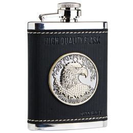 [Eagle Emblem] Creative Hiking/Camping Stainless Steel Hip Flask, 4oz