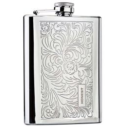 Stainless Steel Hip Flask 8 Oz Hip Flask Portable Portable Flask(Silver)