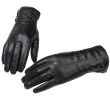Leather Womens Glove Black Leather Glove Cycling Glove