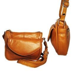Small Leather Carry Crossbody Bag By Afonie
