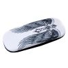 Glasses Case Hard Protective Clam Shell Glasses Box Cross Pattern