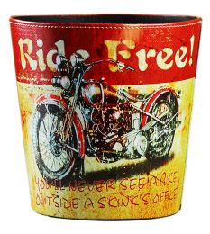 Creative Retro Nostalgic Leather Trash Bin, Off-road Motorcycle (Style: Off-Road Motorcycle)