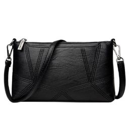 Elegant PU Leather Handbag Crossbody Bag Practical Shoulder Bag Purse Tote (Style: #03)