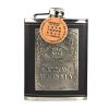 8oz Leather Hip-Flask Beverage Bottle Travel liquid Container Russia