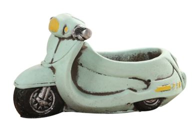 Mini Motorcycle Flower Pot (Style: Vespa-Blue)