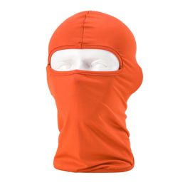 Sports Bike Motorcycle Cycling Face Mask Cap Scarf for UV Protection (Color: Orange)