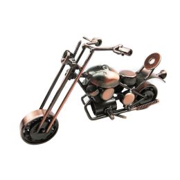 Classic Motorcycle Diecast Toy Good Ornament (size: Medium-Bronzy-A)