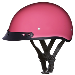 D.O.T. DAYTONA SKULL CAP- HI-GLOSS PINK (size: XL)
